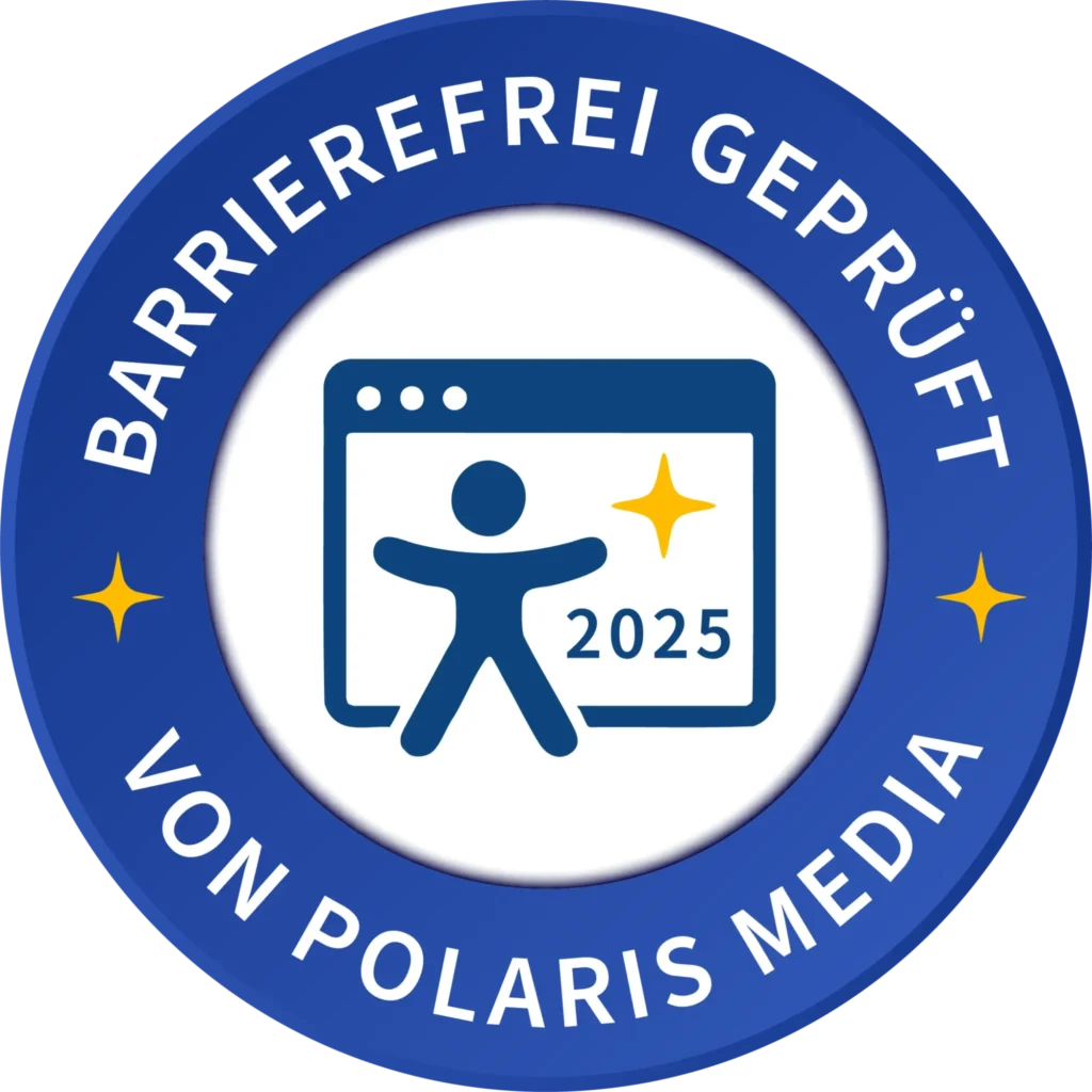 Barrierefreiheit geprüft von Polaris Media